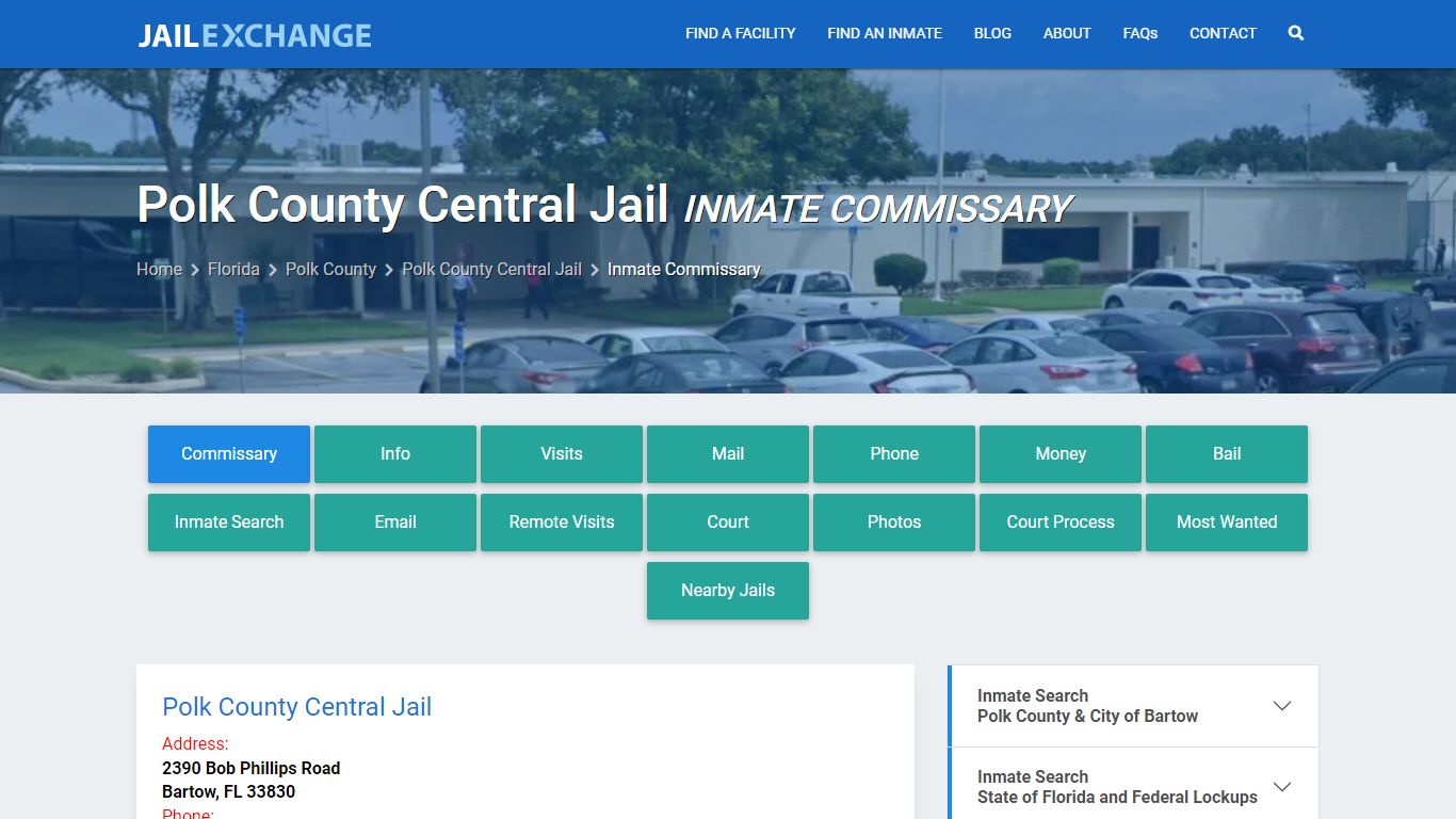 Inmate Commissary, Care Packs - Polk County Central Jail, FL